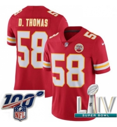 2020 Super Bowl LIV Men Nike Kansas City Chiefs #58 Derrick Thomas Red Team Color Vapor Untouchable Limited Player NFL Jersey 2020 Super Bowl LIV Men Nike Kansas City Chiefs #58 Derrick Thomas Red Team Color Vapor Untouchable Limited Player NFL Jersey