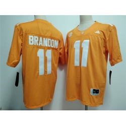 Men Tennessee Volunteers  11 Faizon Brandon Orange 2026 Stitched Jersey