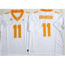 Men Tennessee Volunteers  11 Faizon Brandon White 2026 F U S E  Stitched Jersey