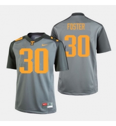 Men Tennessee Volunteers Holden Foster College Football Gray Jersey Men Tennessee Volunteers Holden Foster College Football Gray Jersey