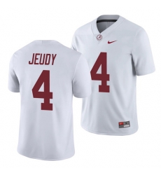 Alabama Crimson Tide Jerry Jeudy White College Football Men's Game Jersey Alabama Crimson Tide Jerry Jeudy White College Football Men's Game Jersey