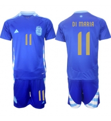 Men Argentina 11 C1ngel Fabi E1n Di Mar EDa Blue 2024 25 Away SoccerJersey Suit Men Argentina 11 C1ngel Fabi E1n Di Mar EDa Blue 2024 25 Away SoccerJersey Suit