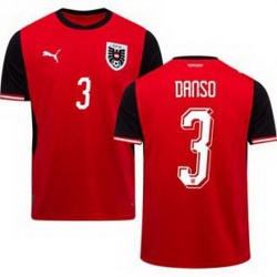 Youth 3 Austria Kevin Danso World Cup Away Replica Jersey  1