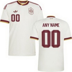 Youth 00 Spain Custom World Cup 2026 Away Replica Jersey   1