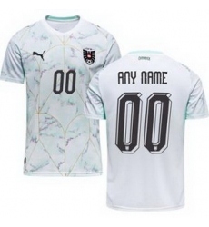 Men 00 Austria Custom World Cup Away Replica Jersey  2