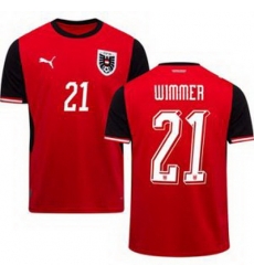 Men 21 Austria Patrick Wimmer World Cup Away Replica Jersey  1