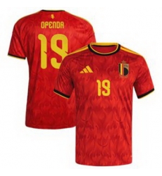 Men 19Lois Openda Belgium Jersey   1
