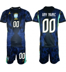 Men Brazil 2026 FIFA World Cup Blue Away Soccer Jersey CUSTOM Men Brazil 2026 FIFA World Cup Blue Away Soccer Jersey CUSTOM