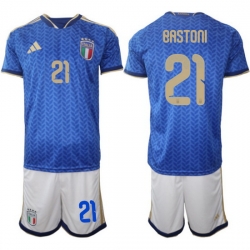 Italy Home Blue Soccer Jersey 0019