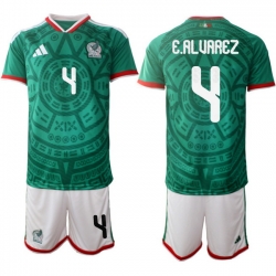 Mexicoa 2026 FIFA World Cup Soccer Jersey Green #4 E.ALVAREZ