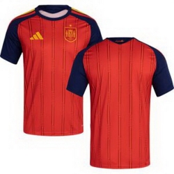 Men 0 Spain Blank World Cup 2026 Away Replica Jersey   6