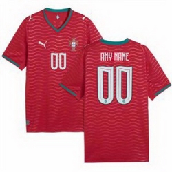 Men 00 Portugal Custom Home Replica Jersey   1