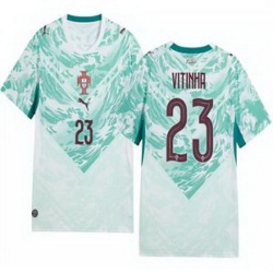Men 23 Portugal Replica Vitinha Long Sleeve Away Jersey   1