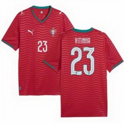 Men 23 Portugal Vitinha Home Replica Jersey   1