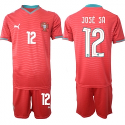 Portugal 2026 FIFA World Cup Soccer Jersey Red #12 JOSE SA