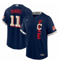 Men's Cleveland Indians #11 José Ramírez Nike Navy 2021 MLB All-Star Game Replica Player Jersey Men's Cleveland Indians #11 José Ramírez Nike Navy 2021 MLB All-Star Game Replica Player Jersey