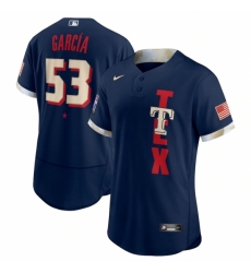 Men's Texas Rangers #53 Adolis García Nike Navy 2021 MLB All-Star Game Authentic Player Jersey Men's Texas Rangers #53 Adolis García Nike Navy 2021 MLB All-Star Game Authentic Player Jersey