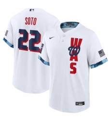 Men's Washington Nationals #22 Juan Soto Nike White 2021 MLB All-Star Game Replica Player Jersey Men's Washington Nationals #22 Juan Soto Nike White 2021 MLB All-Star Game Replica Player Jersey