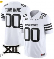 Custom Iowa State Cyclones Jersey White