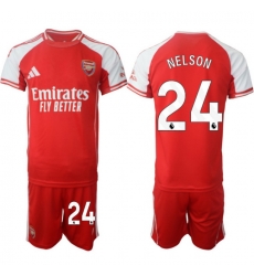Men Arsenal 2026 Soccer Jerseys Red #24 NELSON
