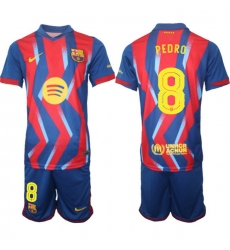Men FC Barcelona 2026 Soccer Jerseys RedBlue #8 PEDRO