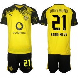 Men Borussia Dortmund 2026 Soccer Jerseys Yellow #21 FABIO SILVA