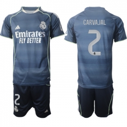 Men Real Madrid 2026 Soccer Jerseys DarkBlue #2 CARVAJAL