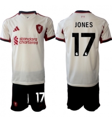 Men Liverpool 2026 Soccer Jerseys Beige #17 JONES