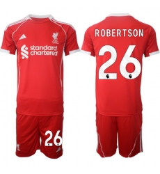 Men Liverpool 2026 Soccer Jerseys Red #26 ROBERTSON