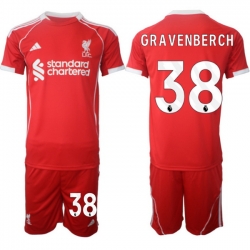 Men Liverpool 2026 Soccer Jerseys Red #38 GRAVENBERCH