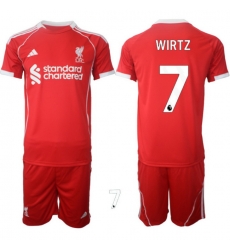 Men Liverpool 2026 Soccer Jerseys Red #7 WIRTZ