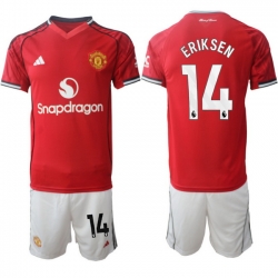 Men Manchester United 2026 Soccer Jerseys Red #14 ERIKSEN