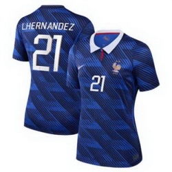 Women 21Lucas Hernandez France Jersey   3