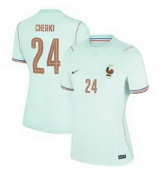 Women 24Rayan Cherki France Jersey 4 Women 24Rayan Cherki France Jersey 4
