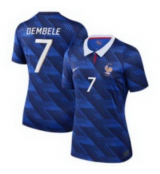 Women 7Ousmane Dembele France Jersey 3 Women 7Ousmane Dembele France Jersey 3