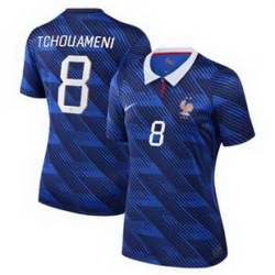 Women 8Aurelien Tchouameni France Jersey   3