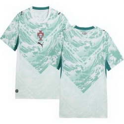 Women 0 Portugal Replica Blank Long Sleeve Away Jersey   1
