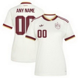 Women 00 Spain Custom World Cup 2026 Away Replica Jersey   3