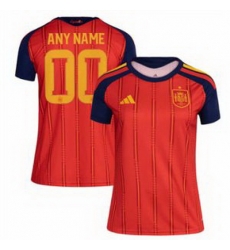 Women 00 Spain Custom World Cup 2026 Away Replica Jersey 4 Women 00 Spain Custom World Cup 2026 Away Replica Jersey 4