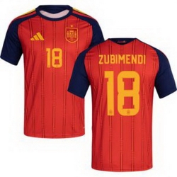 Women 18 Spain Martin Zubimendi World Cup 2026 Away Replica Jersey   1