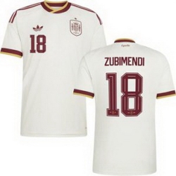 Women 18 Spain Martin Zubimendi World Cup 2026 Away Replica Jersey   2