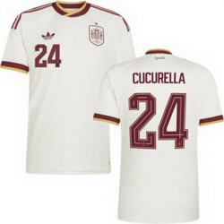 Women 24 Spain Marc Cucurella World Cup 2026 Away Replica Jersey   2