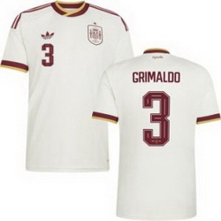 Women 3 Spain Alejandro Grimaldo World Cup 2026 Away Replica Jersey   2