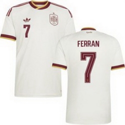 Women 7 Spain Ferran Torres World Cup 2026 Away Replica Jersey   2