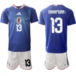 Japan 2026 FIFA World Cup Soccer Jersey Blue #13 NAKAMURA