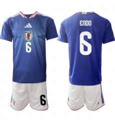 Japan 2026 FIFA World Cup Soccer Jersey Blue #6 ENDO