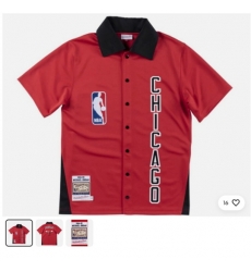 Men Chicago Bulls Hardwood Throwback NBA Shirt Red Men Chicago Bulls Hardwood Throwback NBA Shirt Red