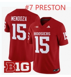 Men Indiana Hoosiers Shazz Preston #7 Red F U S E 2026 Patch Stitched Football Jerseys Men Indiana Hoosiers Shazz Preston #7 Red F U S E 2026 Patch Stitched Football Jerseys
