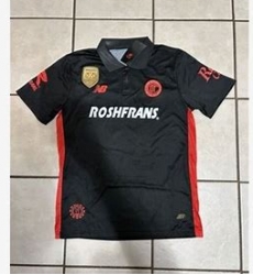 Roshfrans Black Soccer Jersey Roshfrans Black Soccer Jersey