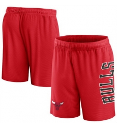 Men Chicago Bulls Red Post Up Mesh Shorts Men Chicago Bulls Red Post Up Mesh Shorts
